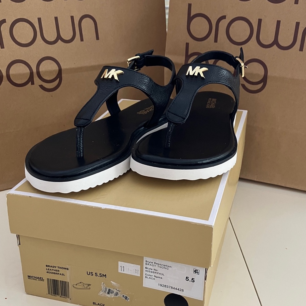 Michael Kors Black and White Kids Sandals